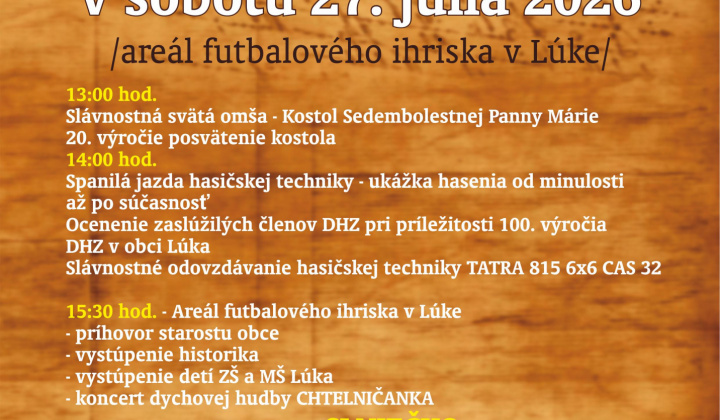 Fotka - Pozvánka - oslavy 780. výročia prvej písomnej zmienky - 27.6.2026