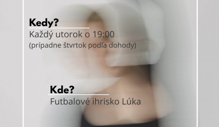 Fotka - cvičenie Barre - každý utorok o 19:00 hod. - futbalové ihrisko MŠK